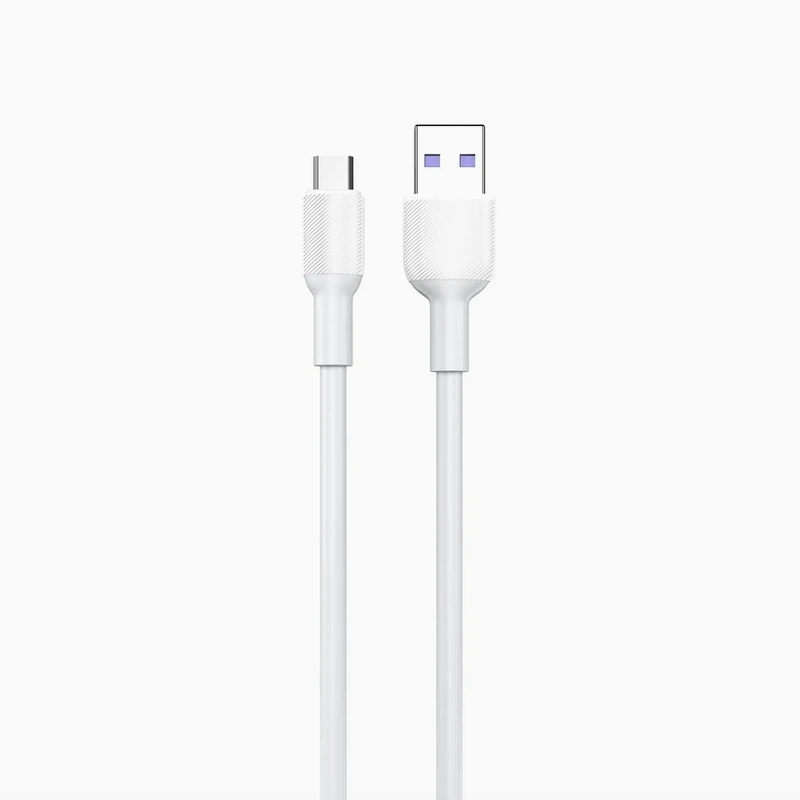 Кабель Aspor A080 Silicone USB – Micro 5A/1м- білий — Aspor