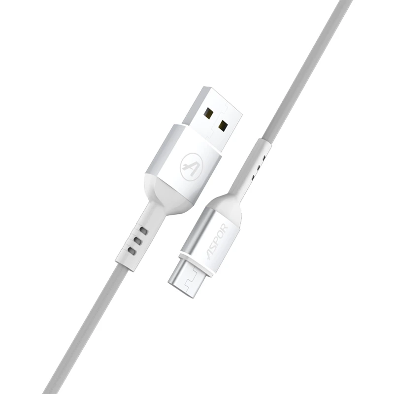 Кабель Aspor A123 USB – Type-C (2.1A/1.2м)- білий