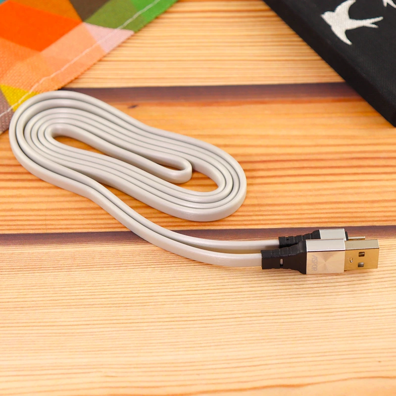 Кабель Aspor A158 Silicone USB – Micro 2.4A/1.2м- срібло — Aspor