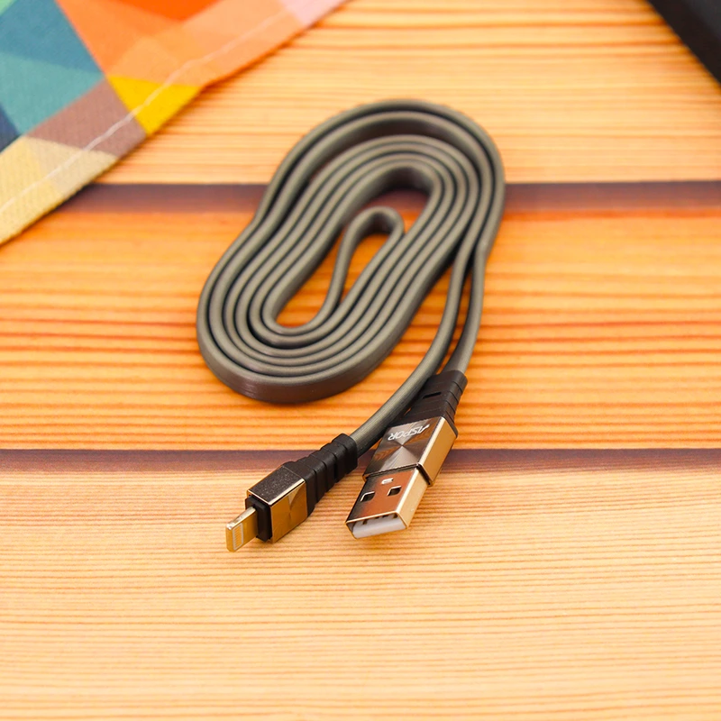 Кабель Aspor A159 Silicone USB – Lightning 2.4A/1.2м- графітовий — Aspor