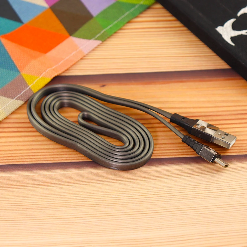 Кабель Aspor A160 Silicone USB – Type-C 2.4A/1.2м- графітовий — Aspor