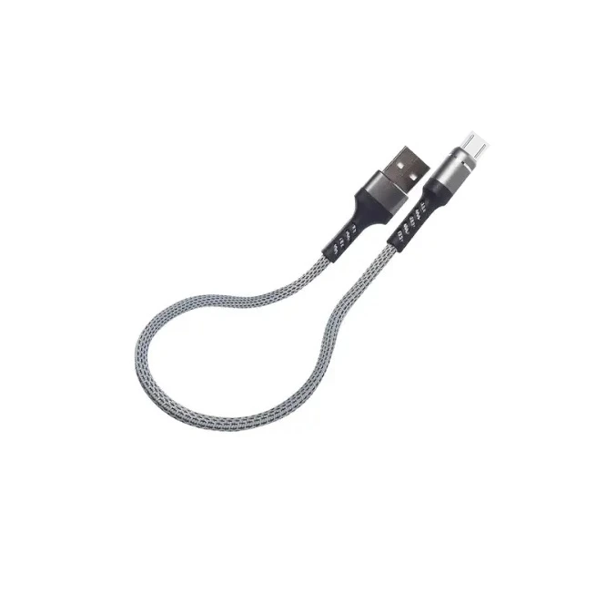 Кабель Aspor A162 Fast Charge USB – Micro (3A/0.3м)- графітовий — Aspor