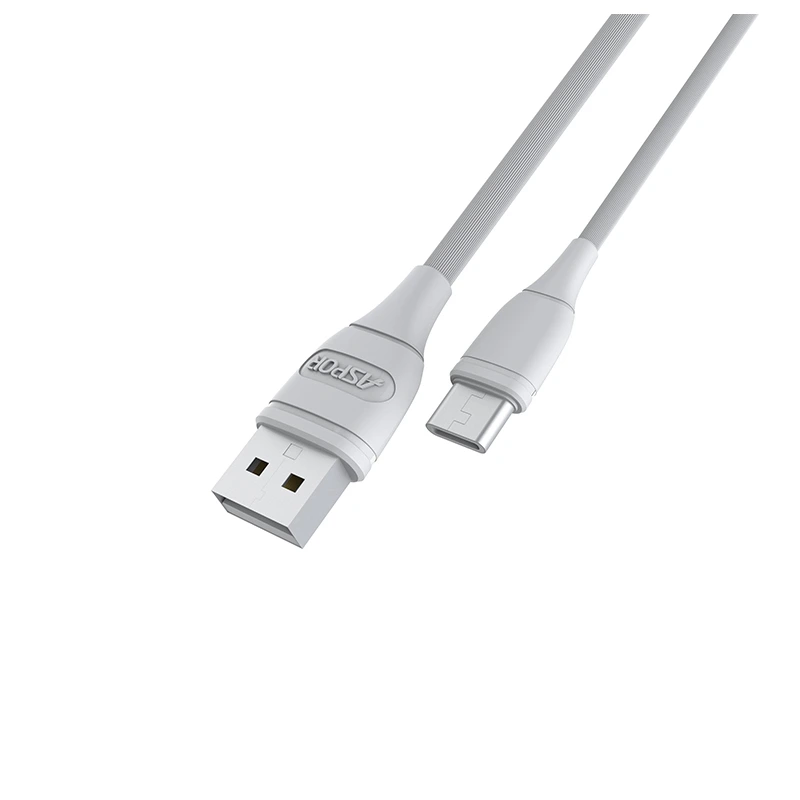 Кабель Aspor AC-03 USB – Type-C 2.1A/1м- білий — Aspor