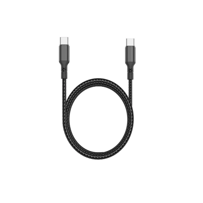 Кабель Aspor AC-21L Nylon Cable Type-C – Type-C 100W/2м- чорний — Aspor