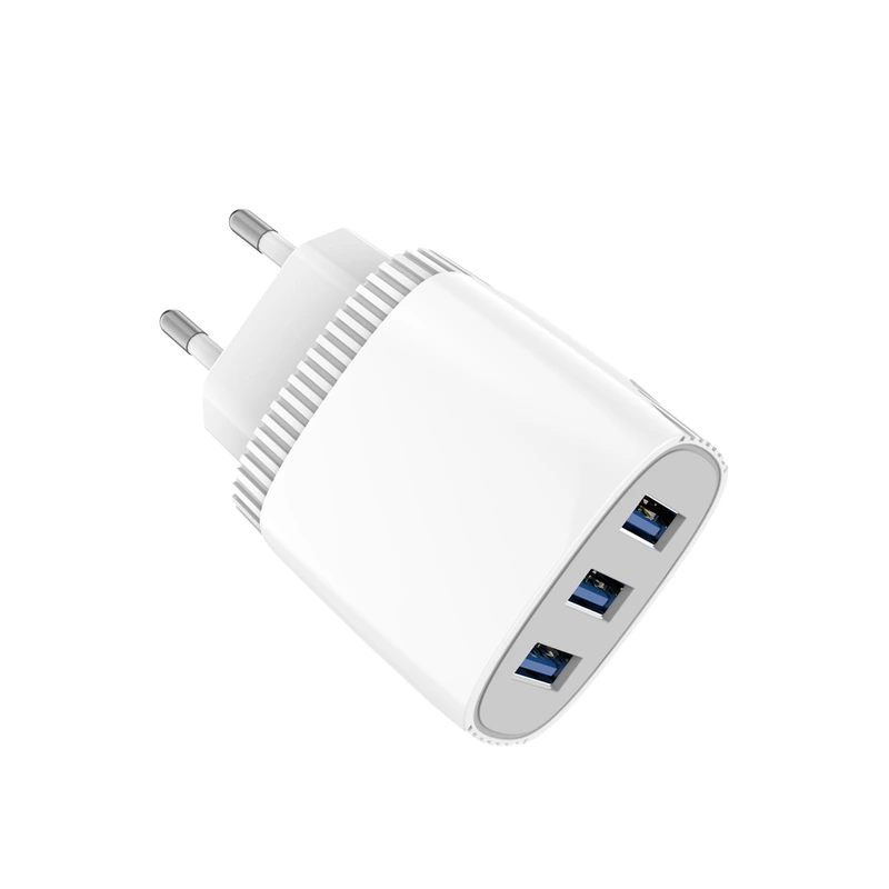 Мережевий зарядний пристрій Aspor A813 (3USB/3.4A) + USB кабель Type-C- білий