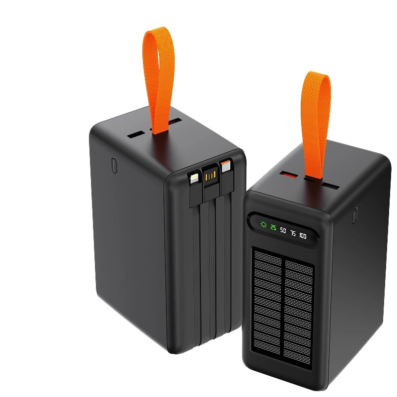 Портативний зарядний пристрій (Повербанк) Aspor A377 80000mAh (3USB/Lightning/Type-C/22.5W)- чорний