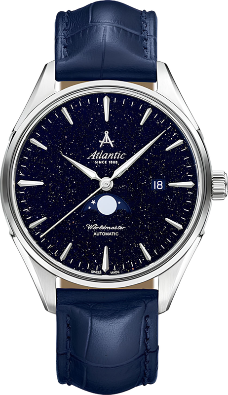 Чоловічий годинник Atlantic Worldmaster Nightsky Moonphase 52783.41.51