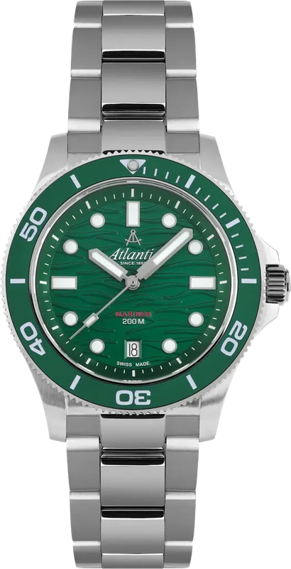 Наручний годинник Atlantic Mariner Quartz Wave Green 81376.41.79
