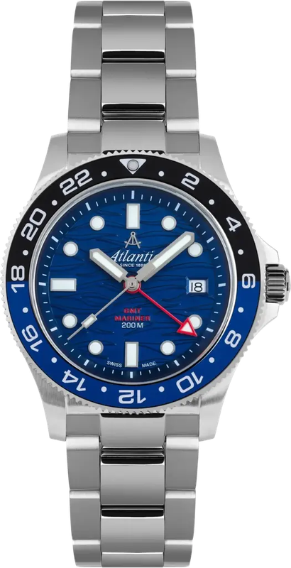 Наручний годинник Atlantic Mariner Wave Quartz GMT Blue 81576.41.59GMT