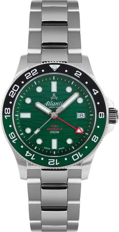 Наручний годинник Atlantic Mariner Wave Quartz GMT Green 81576.41.79GMT