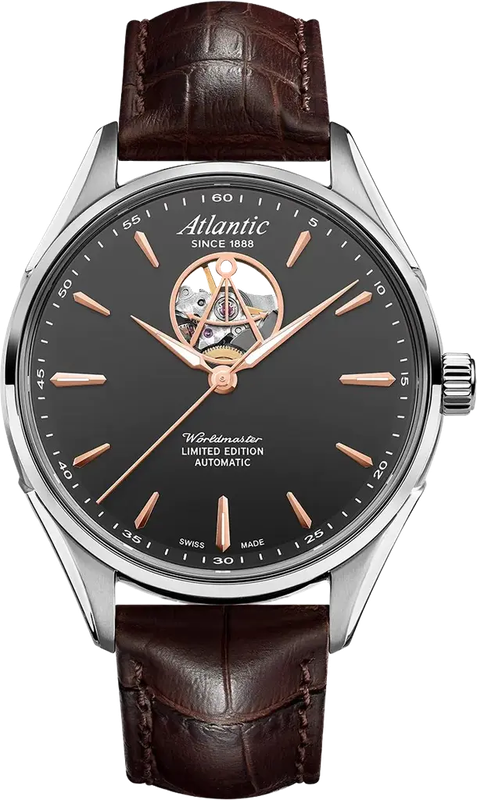 Наручний годинник Atlantic Worldmaster Open Heart Limited Edition 52780.41.41R