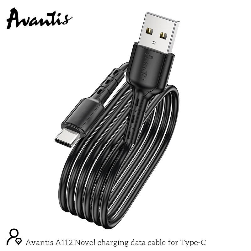 Кабель Avantis A112 Novel USB – Type-C- чорний — Avantis