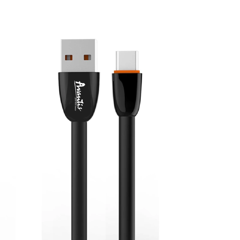 Кабель Avantis AC-25t Plane USB – Type-C- чорний