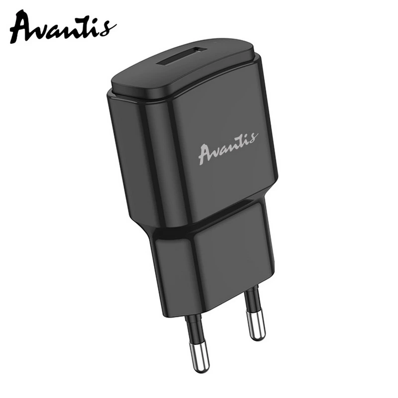 Мережевий зарядний пристрій Avantis A480 Orion (1USB/2.1A)- чорний