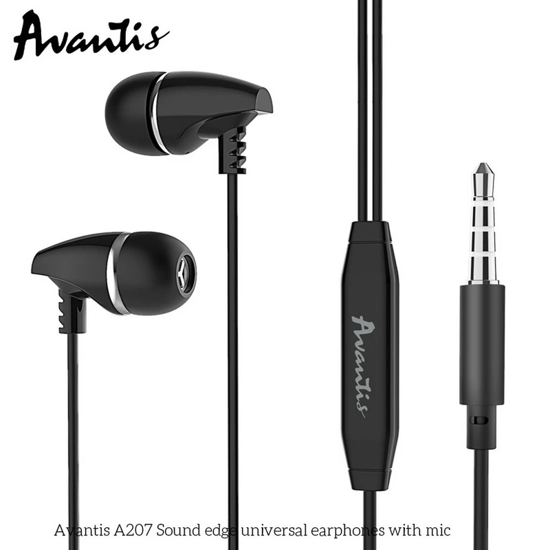 Навушники з мікрофоном Avantis A207- чорний