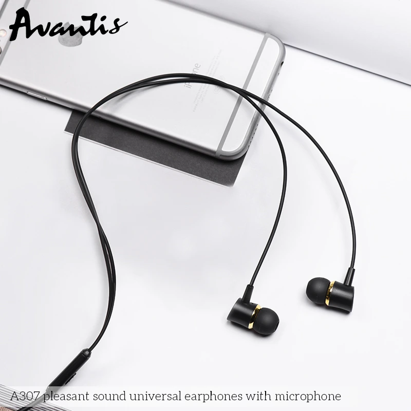 Навушники з мікрофоном Avantis A307- чорний — Avantis