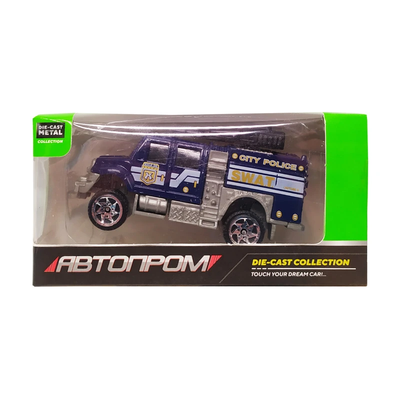 Дитяча металева машинка АвтоПром 7629 масштаб 1:64   S.W.A.T. з водометом — АВТОПРОМ