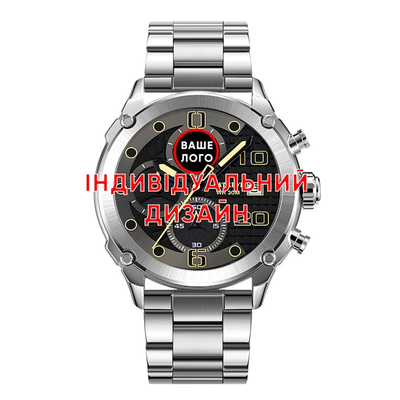 Awarder 016 Silver-Black Steel Індивідуальний дизайн