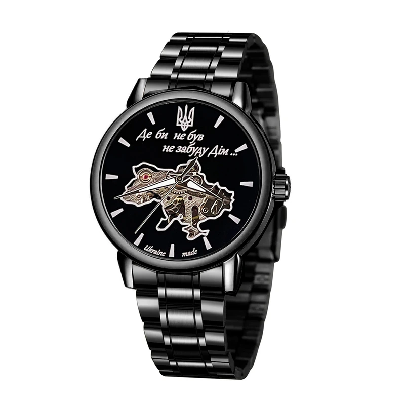 Годинник наручний Awarder 022 Де би не був All Black Mechanic Steel