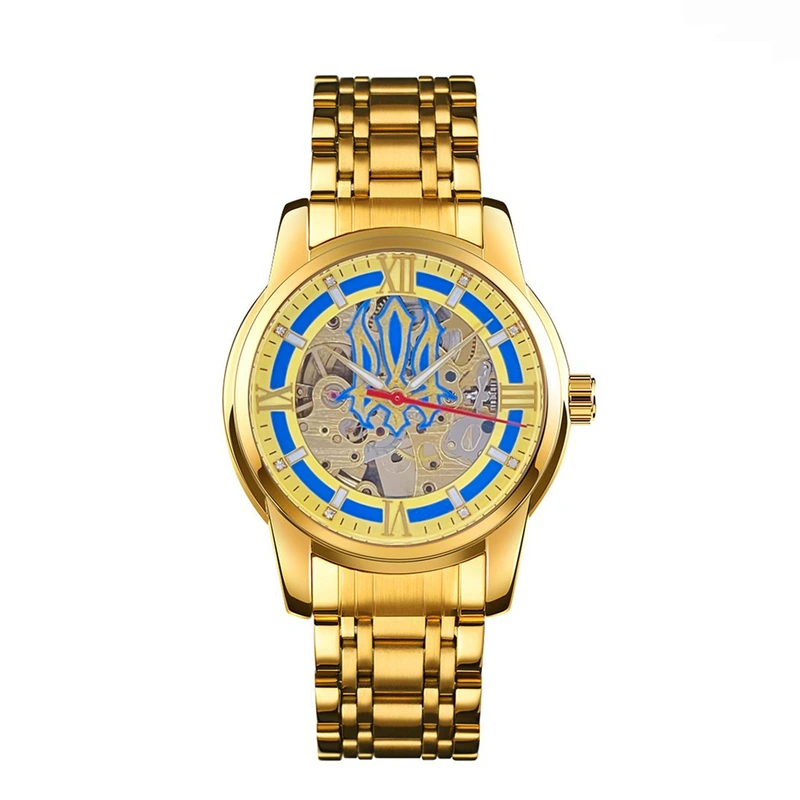 Годинник наручний Awarder 025 Sharp Gold-Blue у золотистому корпусі з синім циферблатом