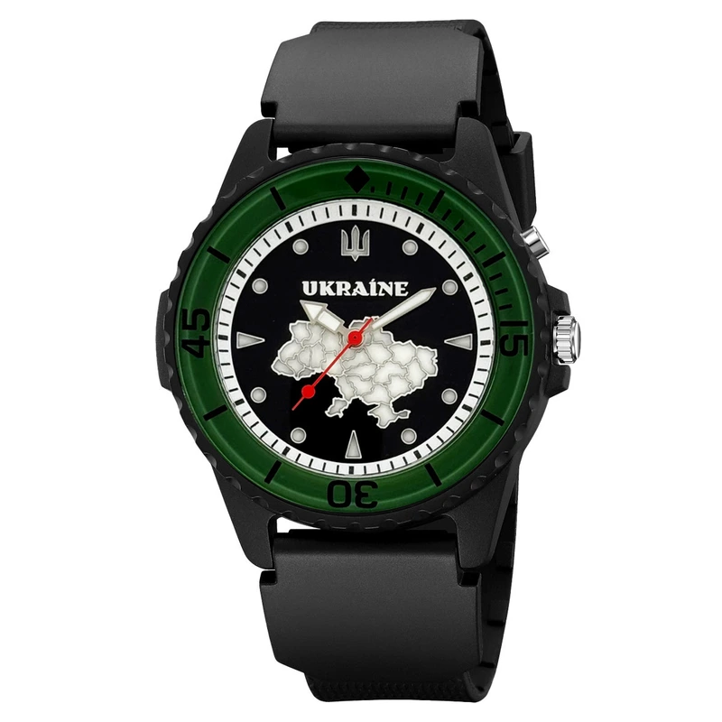 Годинник наручний Awarder 031 Ukraine Black-Green