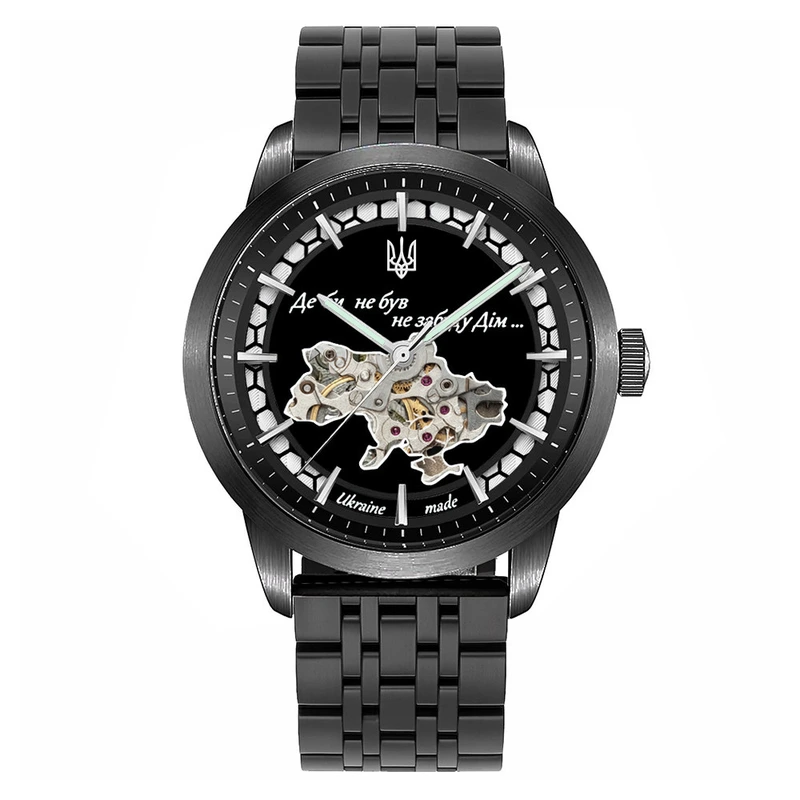 Годинник наручний Awarder 043-1 Де би не був All Black Steel Miyota — Awarder