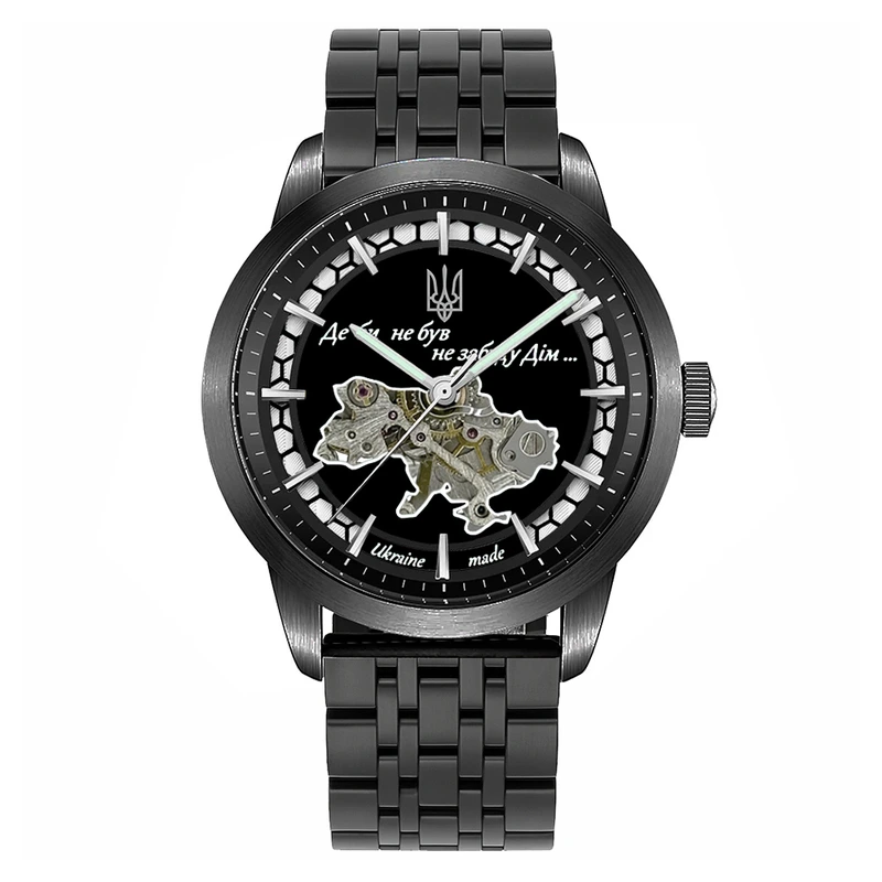 Годинник наручний Awarder 043 Де би не був All Black Steel Automatic — Awarder