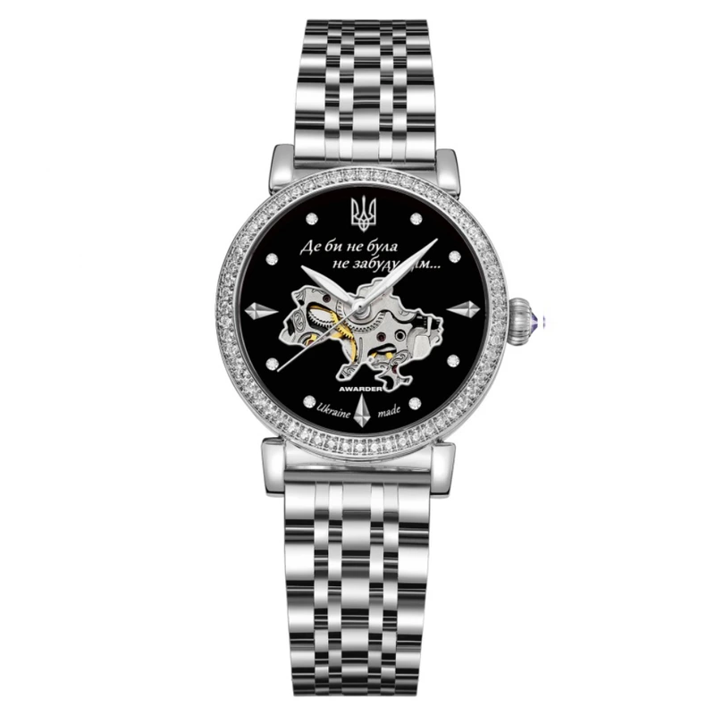 Годинник наручний Awarder 047 Silver-Black — Awarder