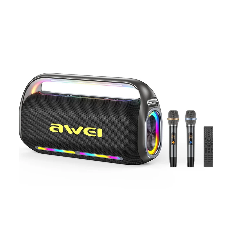 Bluetooth колонка-караоке Awei KT19 (200W)- чорний