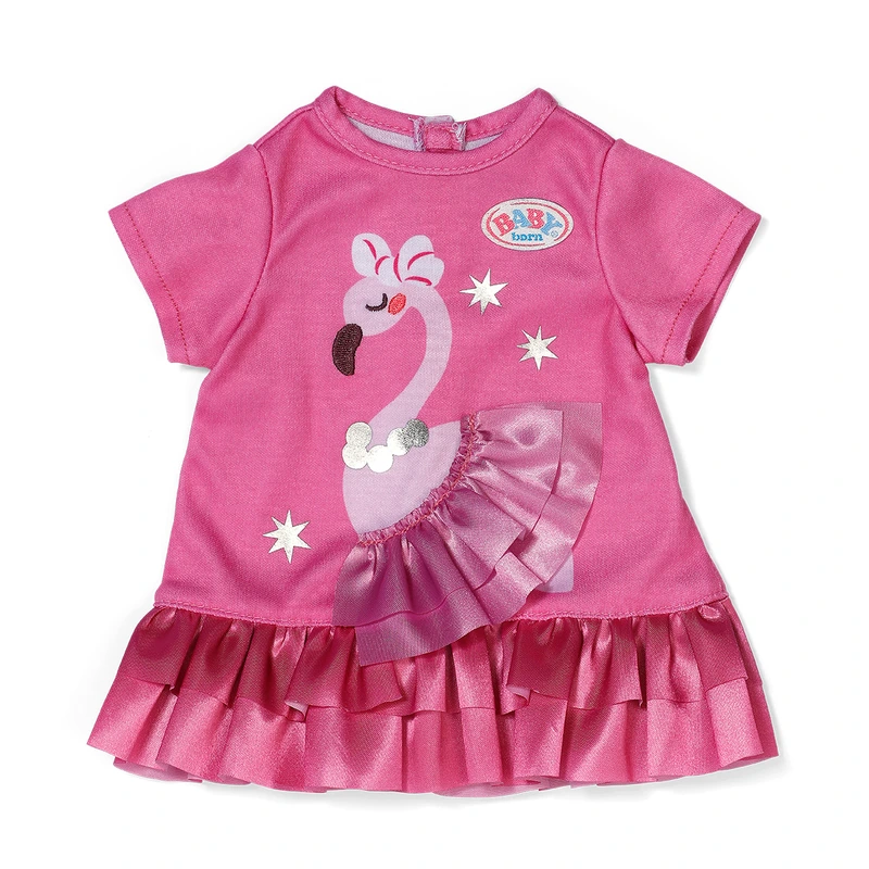 Одяг для ляльки BABY BORN – СУКНЯ З ФЛАМІНГО (43 см)