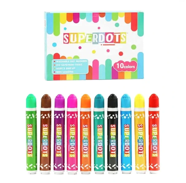 Дитячі крапкові маркери 35509, 10 кольорів по 60 мл — Bambi