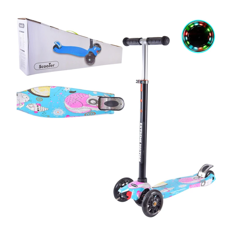 Самокат дитячий 4-х колісний  SC22071 колеса, що світяться — Bambi