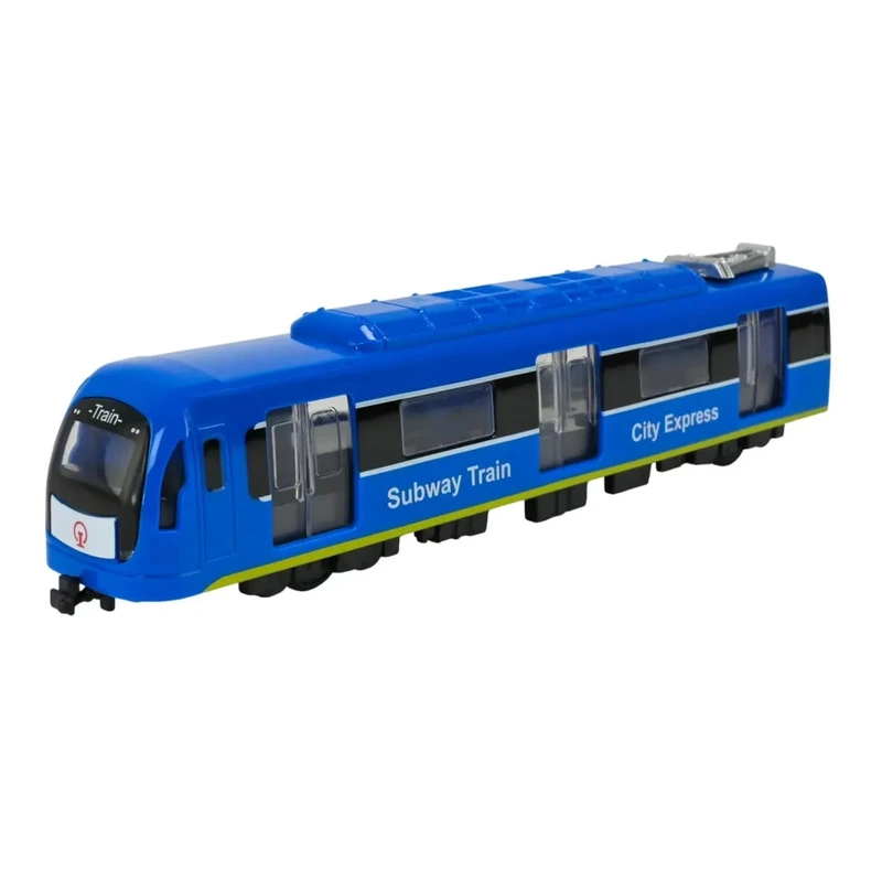 Дитячий ігровий потяг 731-27K(Blue) блакитний, світиться, 23х4х5 см — Bambi