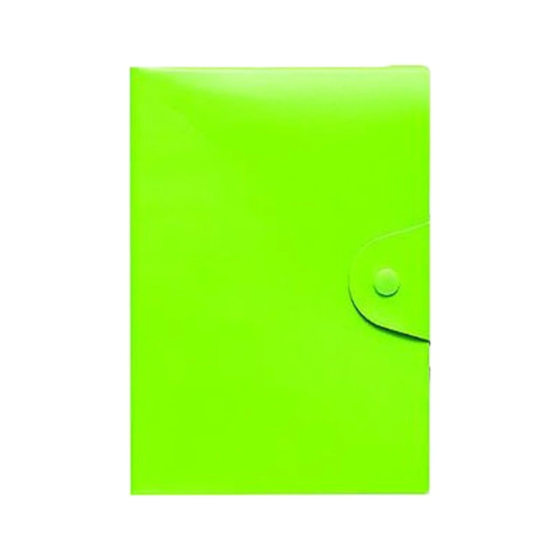 Блокнот А5 на кнопці 5902-3X клітинка 80 аркушів 14х21 см Зелений — Bambi