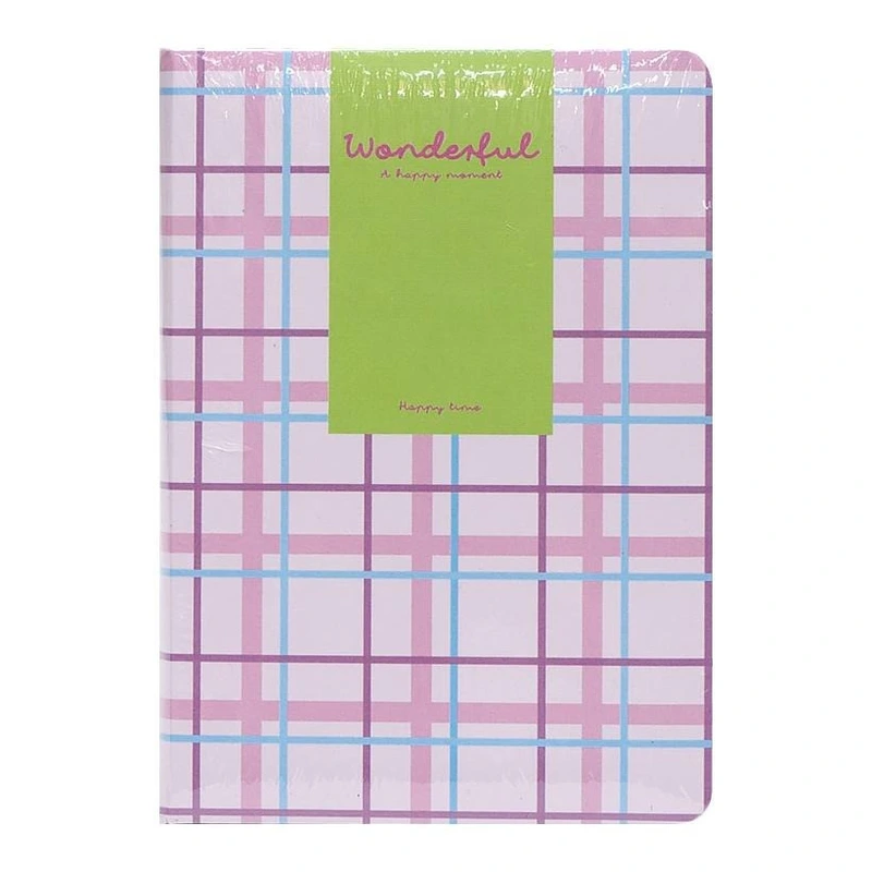 Блокнот A6 "Wonderful" 6701-1 твердий перепліт, 2 закладки та 2 гумки для ручок 80 аркушів 10х14,5 см Рожевий — Bambi