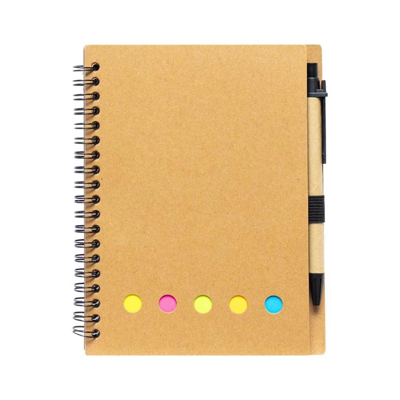 Блокнот В6 на спіралі JX002 з набором стікерів та ручкою — Bambi