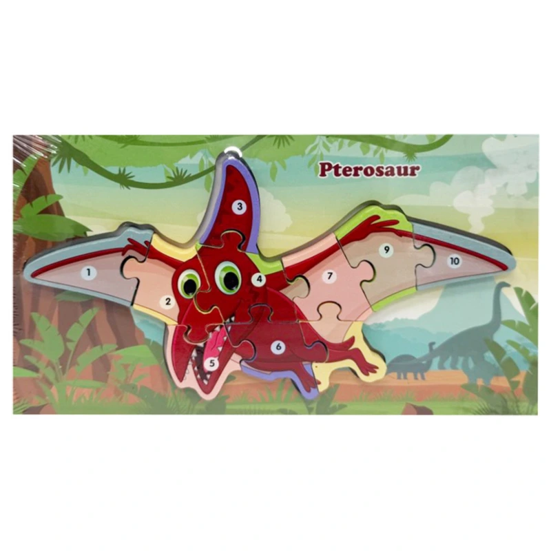 Дерев'яний пазл-вкладиш "Pterosaur" MD 1924-8, 10 елементів — Bambi