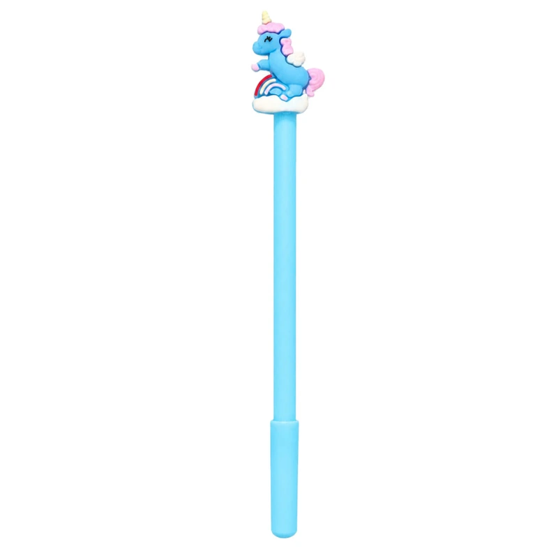Дитяча гелева ручка "Єдиноріг" 016(Blue) синій, 17,5 см — Bambi