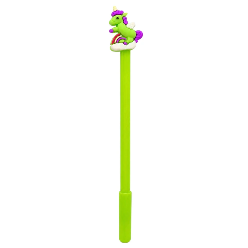 Дитяча гелева ручка "Єдиноріг" 016(Green) синій, 17,5 см — Bambi