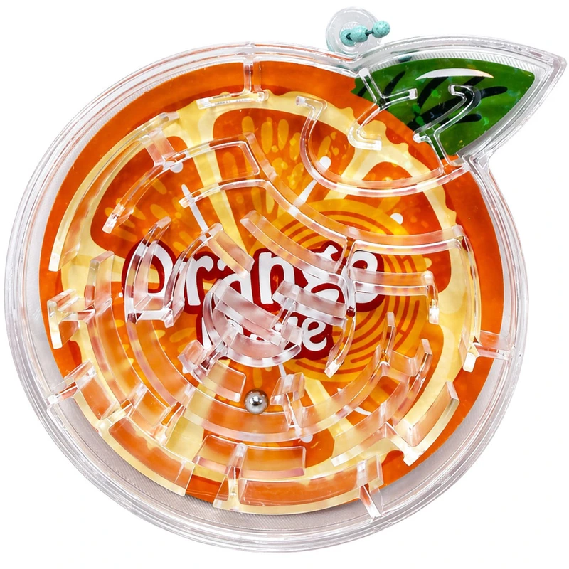 Дитяча головоломка лабіринт "Orange maze" 2347(Orange) розмір 7х1х9 см — Bambi