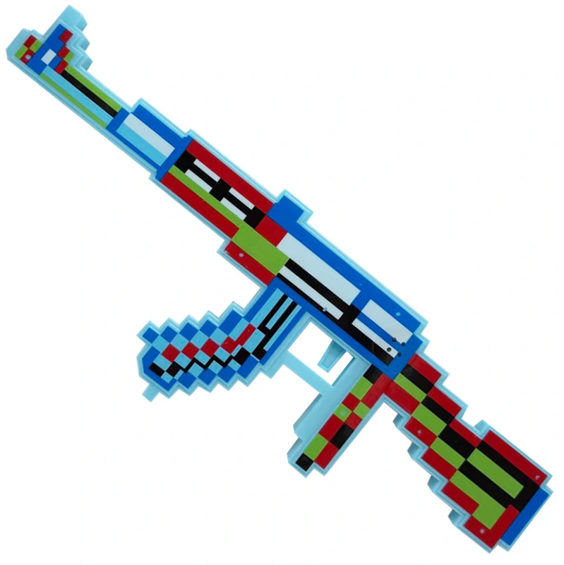 Дитяча іграшка Автомат "Minecraft" MСR-A(Blue) світлові та звукові ефекти — Bambi