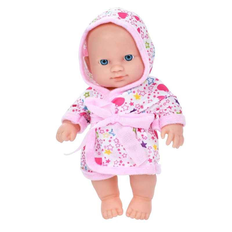 Дитяча іграшка Пупс у халаті A201-U(Pink) 21 см — Bambi