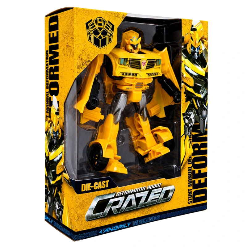 Дитяча іграшка Трансформер W8840(Yellow) пластик, робот 19 см+машина — Bambi