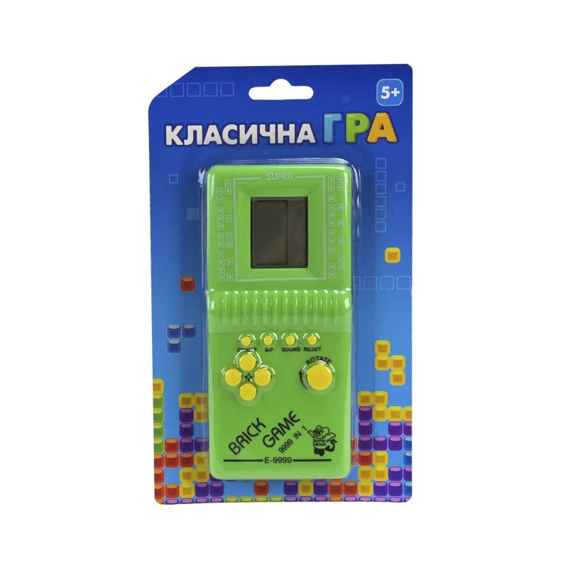 Дитяча інтерактивна іграшка "Класична гра Тетріс" 725-60(Green) зелений — Bambi