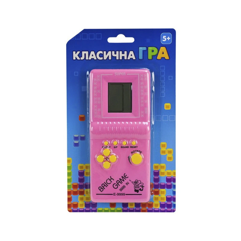 Дитяча інтерактивна іграшка "Класична гра Тетріс" 725-60(Pink) рожевий — Bambi