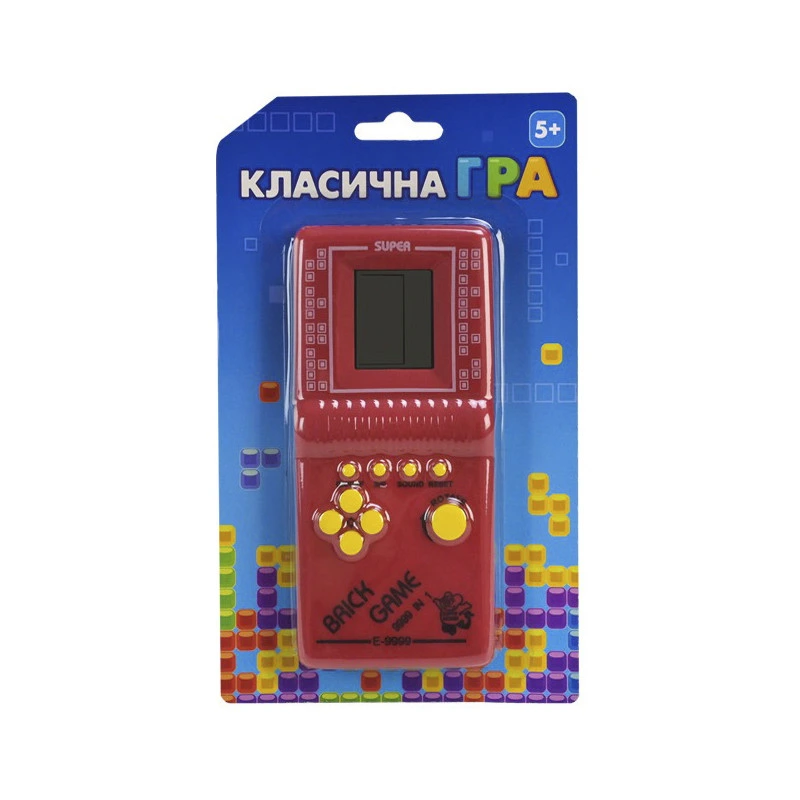 Дитяча інтерактивна іграшка "Класична гра Тетріс" 725-60(Red) червоний — Bambi