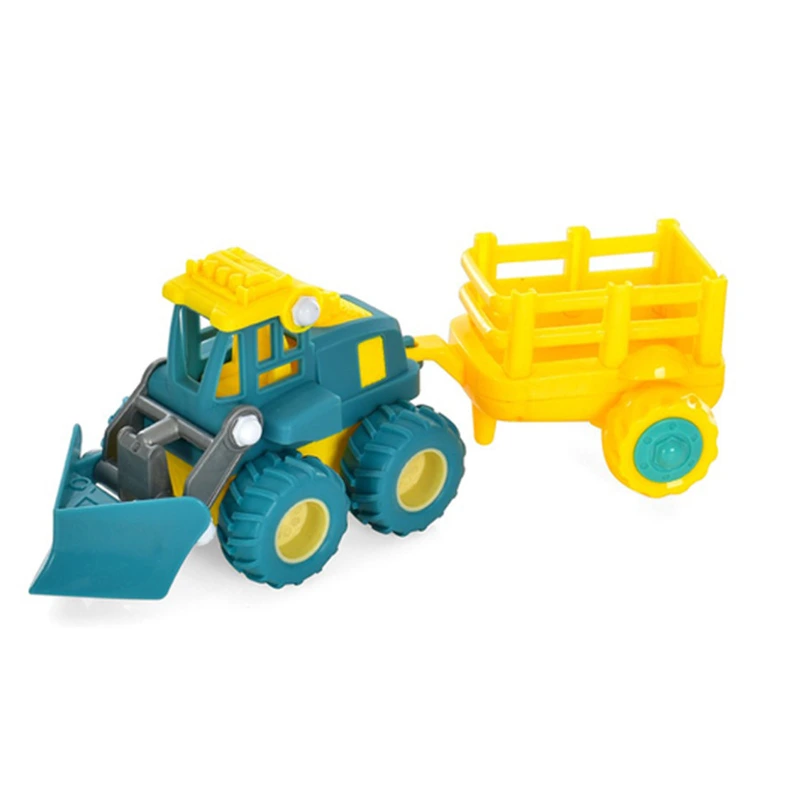 Дитяча машинка інерційна "Будівельна" 2018-55 з причепом  Вид 3 — Bambi