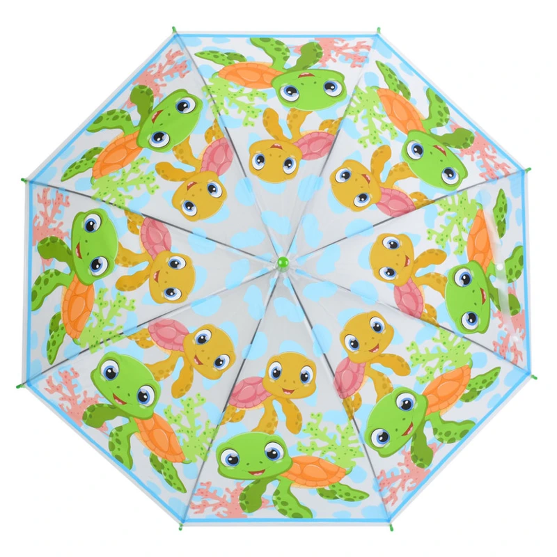 Дитяча парасолька "Черепашки" MK 5791(Green) довжина 64,5 см, тростина 60 см, діаметр 85 см