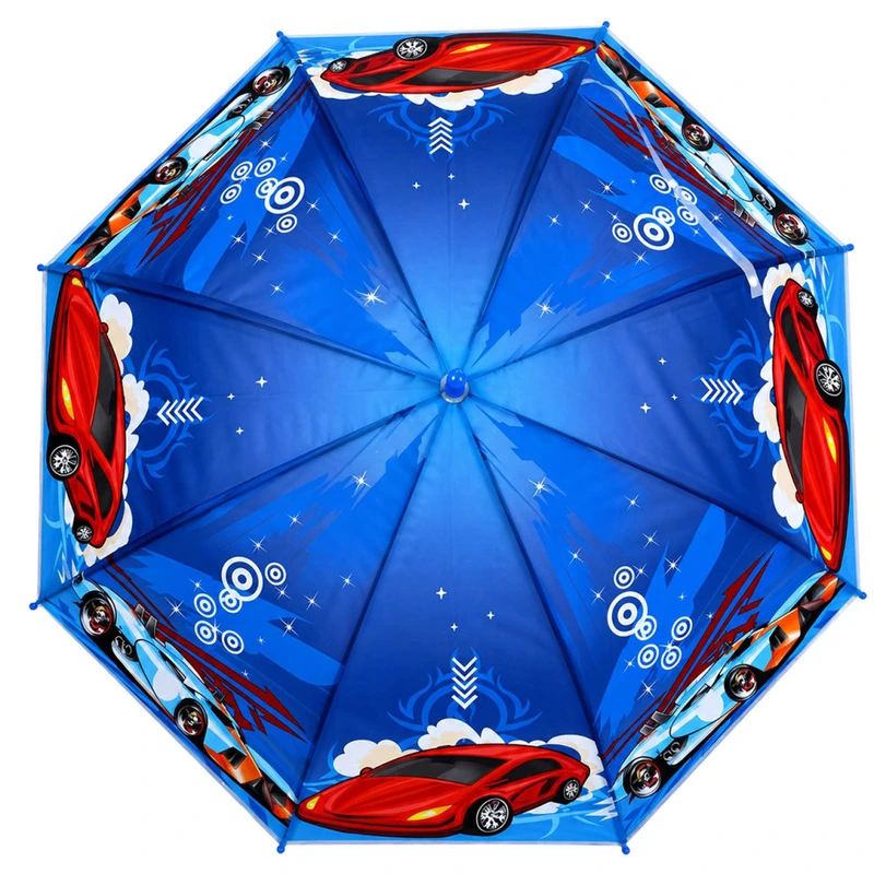 Дитяча парасолька "Червоне авто" MK 5798(Dark-Blue) тростина 60,5 см, діаметр 83 см