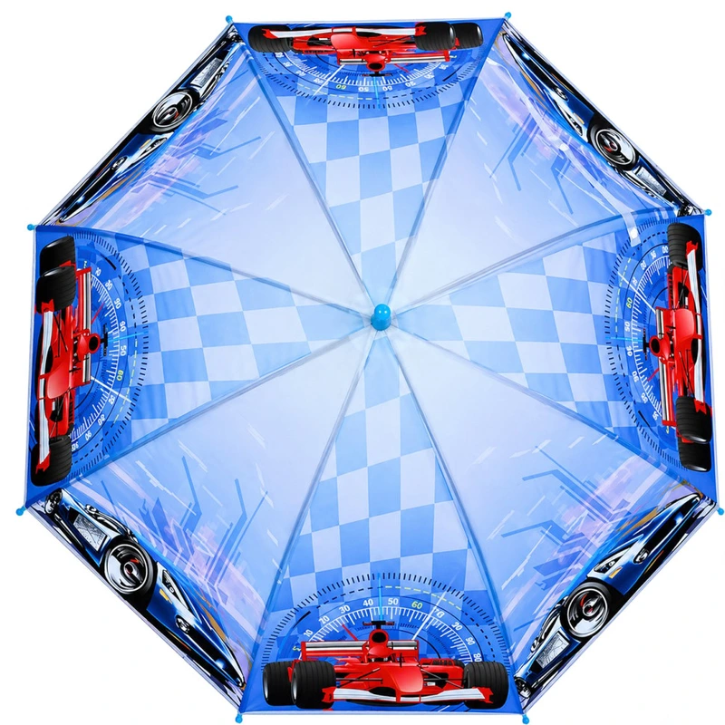 Дитяча парасолька "Гонки" MK 5798(Light-Blue-1) тростина 60,5 см, діаметр 83 см